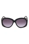 Mcm Smoke Gradient Oval Unisex Sunglasses Mw0005 05b 61 In Black