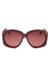 Mcm Brown Gradient Oval Unisex Sunglasses Mw0005 71f 61 In Multi