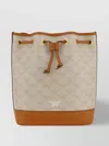 Mcm Adjustable Strap Monogram Bucket Bag