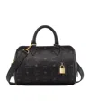 Mcm Small Ella Boston Tote Bag In Black