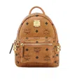Mcm X-mini Stark Side Stud Convertible Backpack In Brown
