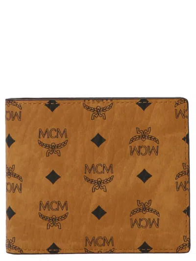 Mcm All Over Logo Wallet Wallets And Card Holders Brown