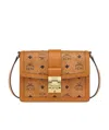 Mcm All-over Monogram-print Crossbody Bag In Orange