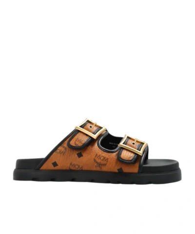 Mcm Sandals In Visetos In Printed