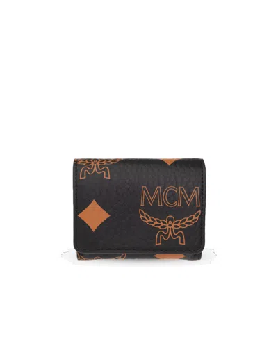 Mcm Alphabet Wallet In Black