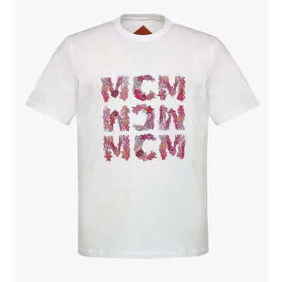 Mcm Aquatic T-shirt In Organic Cotton In White