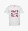 Mcm Crew Neck Graphic Print Short Sleeves In White