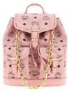 Mcm Aren Backpack In Pink