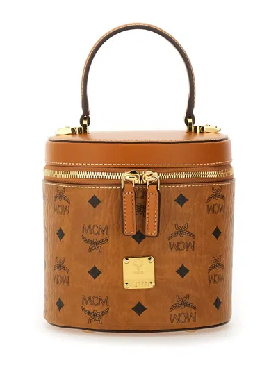 Mcm Aren Bag With Shoulder Strap In Buff