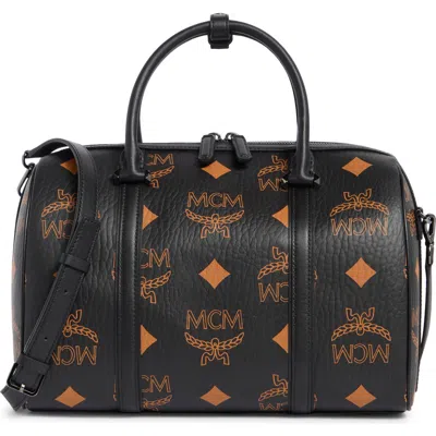 Mcm Aren Barrel Bag In Black