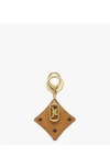 Mcm Aren Bicolor Diamond Key Charm In Visetos