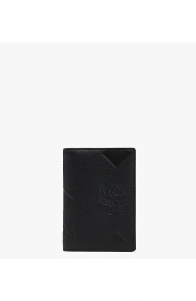 Mcm Aren Bifold Card Wallet In Black