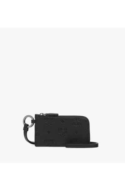 Mcm Aren Card Pouch In Black
