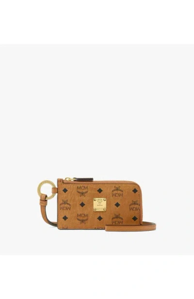 Mcm Aren Card Pouch In Purple