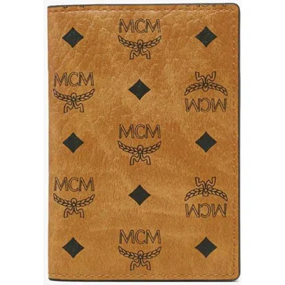 Mcm Aren Card Wallet In Brown