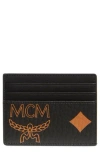 Mcm Aren Card Wallet In Black