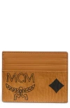 Mcm Aren Card Wallet In Brown