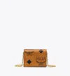 Mcm Aren Chain Wallet In Maxi Visetos In Brown