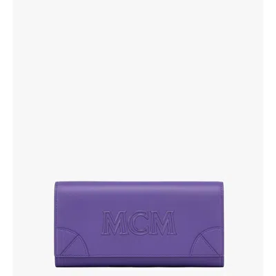 Mcm Aren Continental Wallet In Spanish Calf Leather
