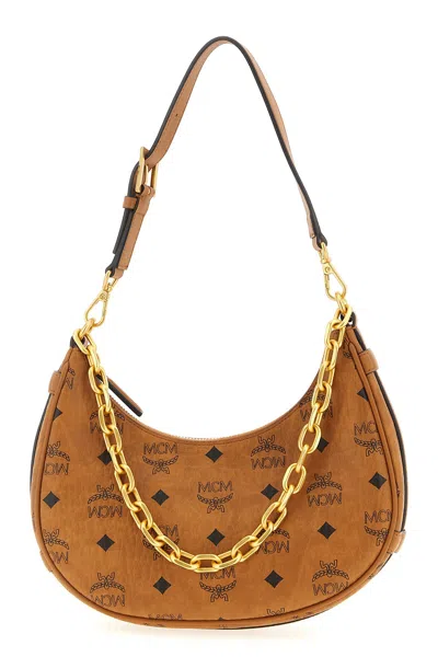 MCM 'AREN CRESCENT HOBO' SHOULDER BAG