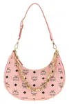 Mcm 'aren Crescent Hobo' Shoulder Bag In Pink
