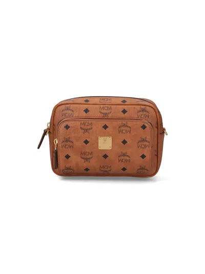 Mcm Mini Crossbody Bag Aren In Brown