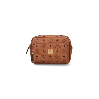 Mcm Aren Crossbody Bag In Brown