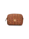 Mcm Shoulder Bag Adjustable Strap Front Pocket In Brown