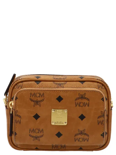 Mcm 'aren' Crossbody Bag In Brown