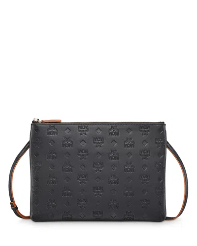 Mcm Aren Crossbody Pouch In Monogram Leather