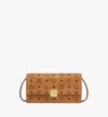Mcm Aren Crossbody Wallet In Visetos