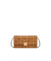 Mcm Aren Crossbody Wallet In Visetos