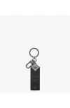 Mcm Aren Diamond Logo Key Holder In Black
