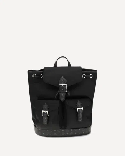 Mcm Aren Drawstring Backpack In Black