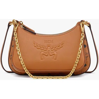 Mcm Aren Duo Hobo In Brown