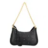 Mcm Aren Duo Hobo In Recycled Nylon And Visetos In Black
