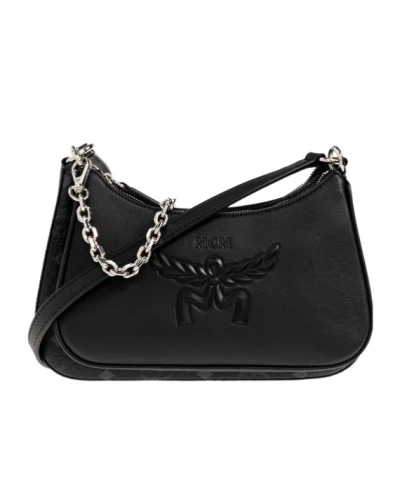 Mcm Aren Duo Shoulder Bag In Black