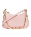 Mcm Aren Visetos Double Bag In Pink