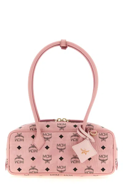 Mcm Kleine Umhängetasche "aren East West" In Rosa