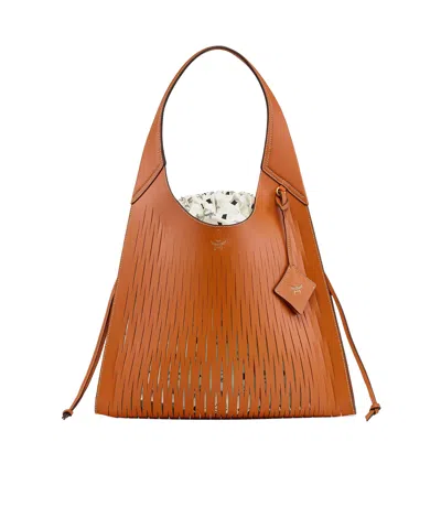 Mcm Aren Handbag In Brown