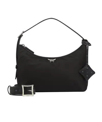 Mcm Aren Hobo Bag In Black