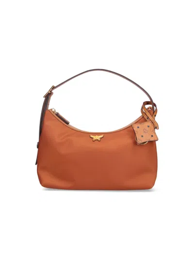 Mcm Aren Hobo Bag In Brown