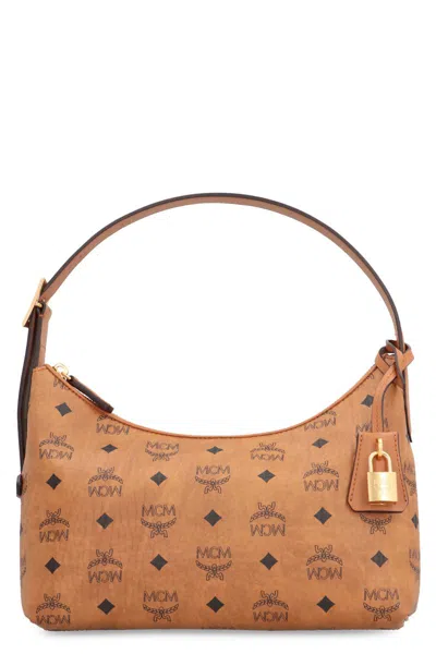 Mcm Aren Hobo Bag In Brown