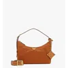 Mcm Aren Hobo In Econyl And Monogram Print Leather In Green