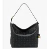 Mcm Large Aren Homeless Shoulder Bag In Black