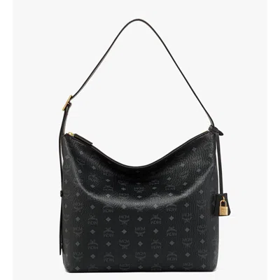 Mcm Aren Hobo In Visetos In Black