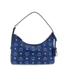 Mcm Aren Hobo Small Shoulder Bag In Blue