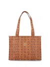 Mcm Aren Visetos School Tote In Brown