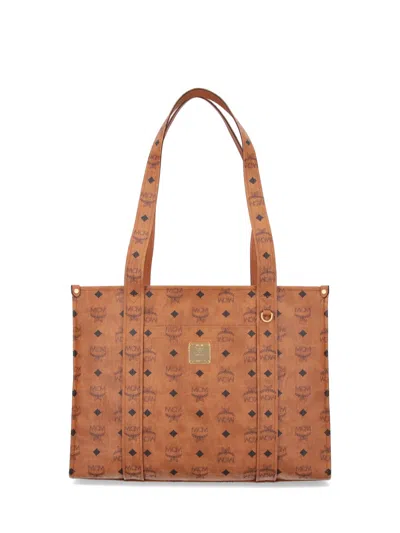 Mcm Aren Large Tote Bag In Brown