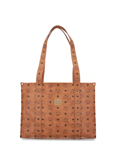 Mcm 'aren' Large Tote Bag In Brown